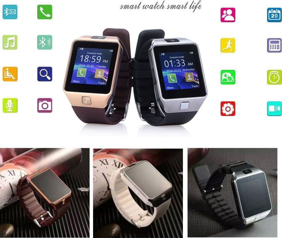 SMARTWATCH DZ09 OROLOGIO TELEFONO CELLULARE BLUETOOTH SIM CARD PER SMARTPHONE Elettronica/Cellulari e accessori/Smartwatch Trade Shop italia - Napoli, Commerciovirtuoso.it