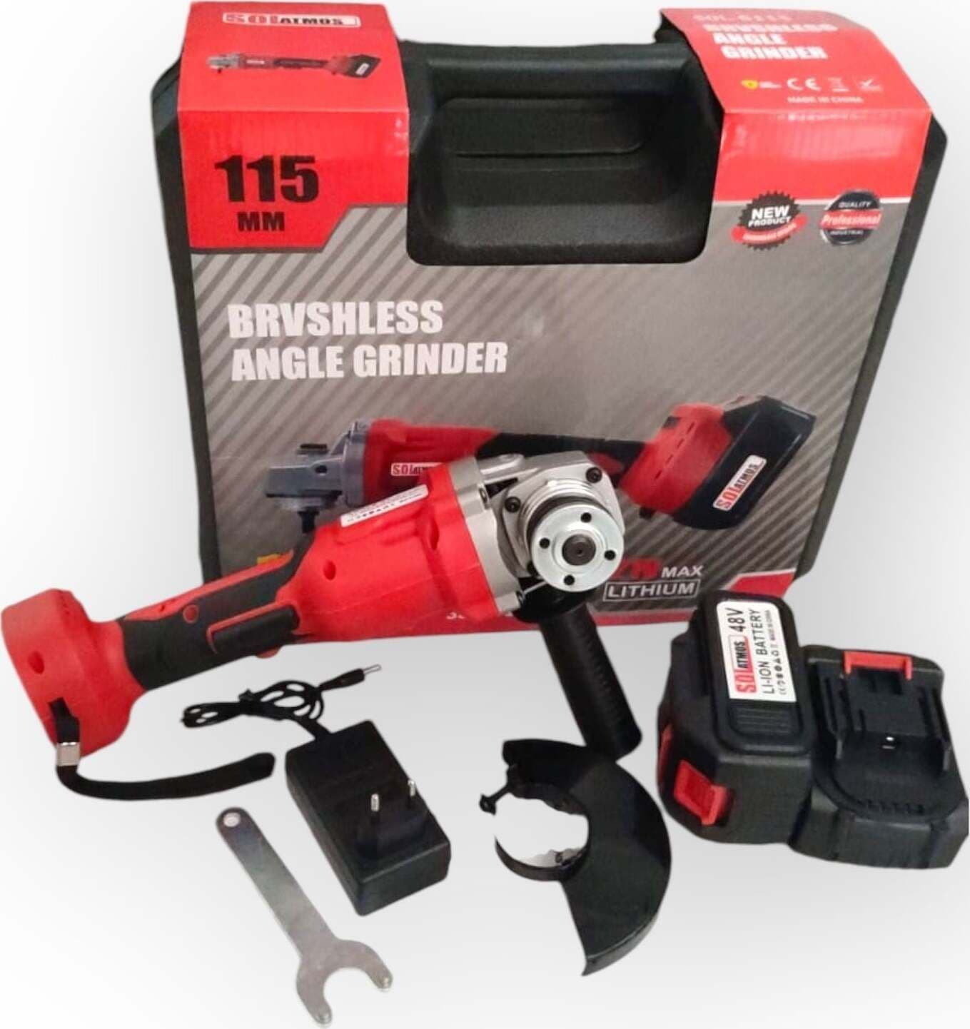 Smerigliatrice-Angolare-a-doppia-batteria-48v-4.0A-FLEX-115mm-motore-brushless