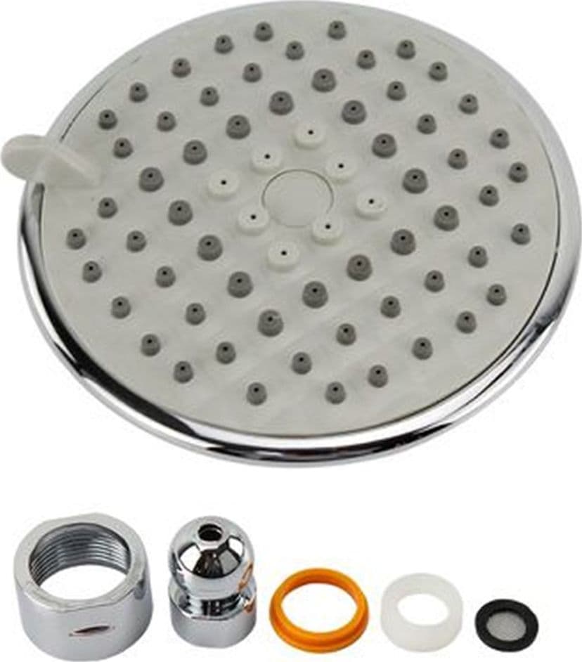 Soffione-Doccia-10cm-Ugelli-Fori-Bagno-Miscelatore-Ad-Alta-Pressione-59213-Tondo