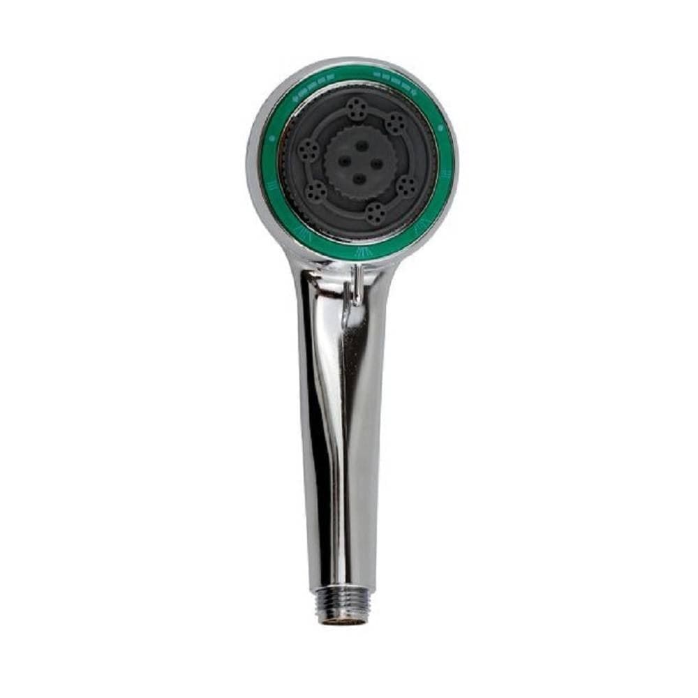 Soffione-Doccia-8-X-20-Cm-Doccetta-Rotonda-Multigetto-Di-3-Tipi-Regolabile-69111