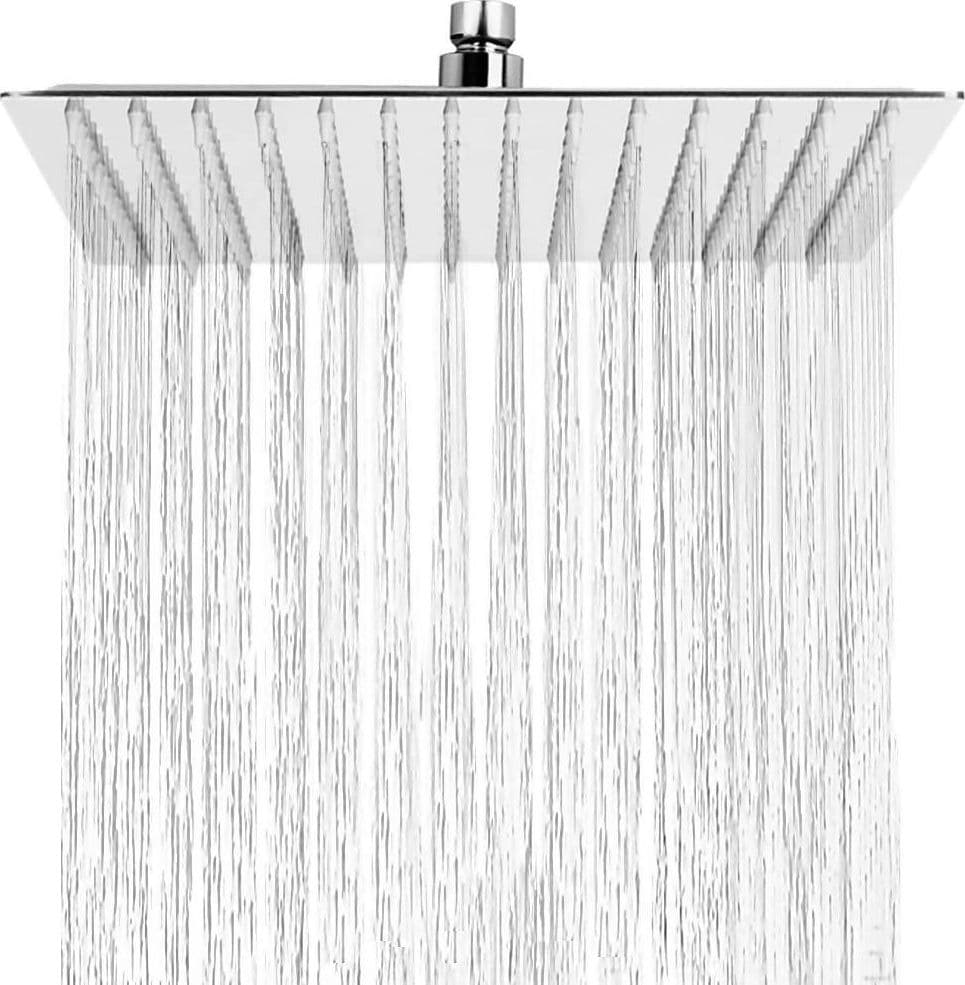 Soffione Doccia a Pioggia Quadrato Cromato Soffione Doccia Abs 1 Getto Serie Plain 300 X 300 X 10 Mm Soffione Soffitto Getto Fisso Design Moderno Arca Concept in Docce fisse Arca Concept - Brescia, commercioVirtuoso.it