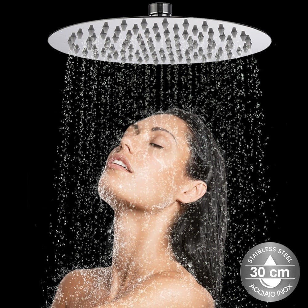 Soffione Doccia Bagno Cascata Tondo 30 Cm Acciaio Ultra Sottile Effetto Pioggia Casa, arredamento e bricolage > Soffioni Doccia Trade Shop italia - Napoli, Commerciovirtuoso.it