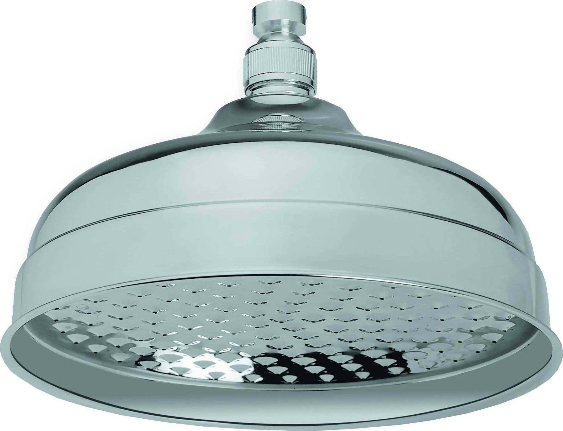 Soffione Doccia in Ottone Cromato 1 Getto Fisso a Pioggia Serie Loris Dal Design Old Style Di Forma Tonda Connessione 1/2" F in Docce fisse Arca Concept - Brescia, commercioVirtuoso.it