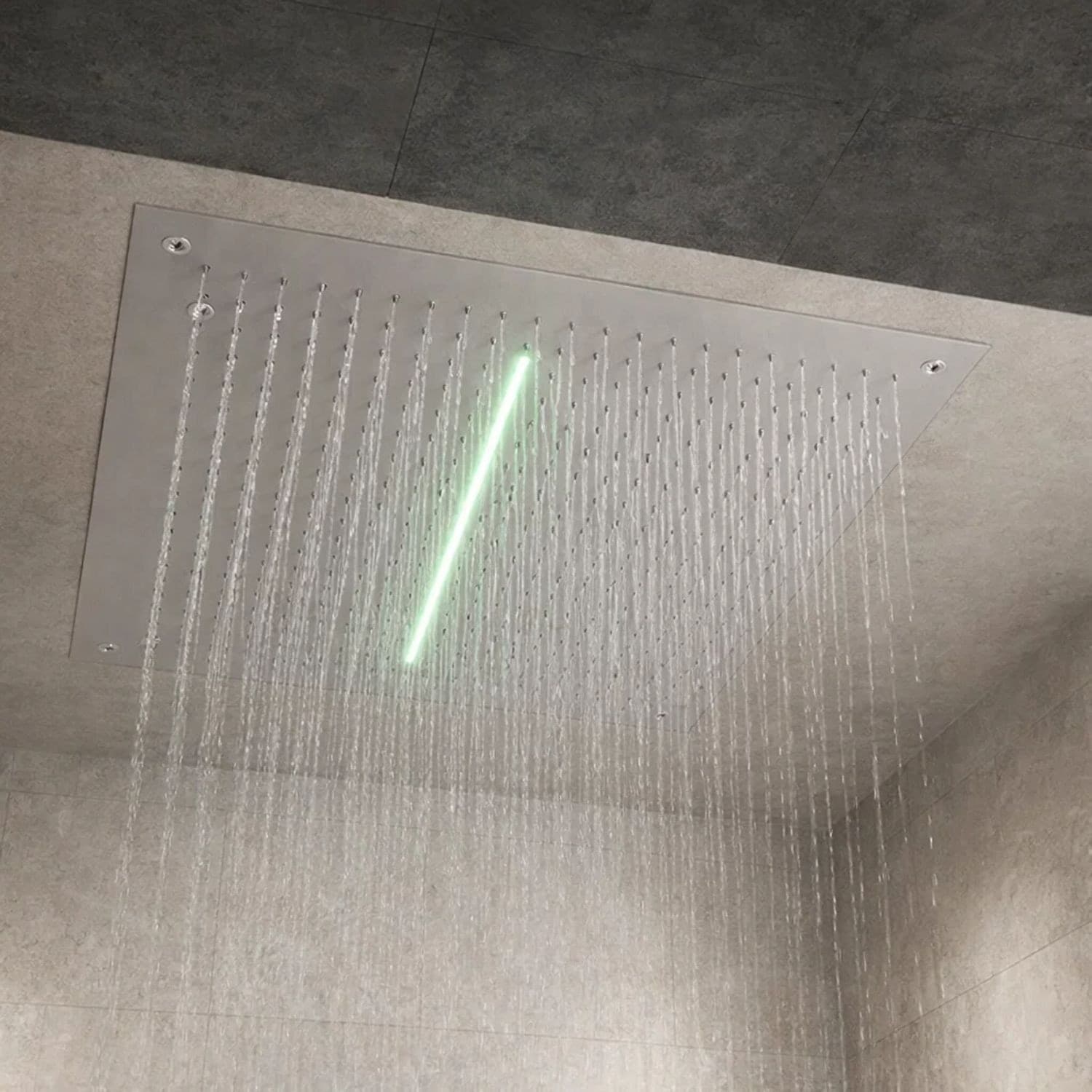 Soffione Doccia LED a Soffitto Installazione Da Incasso Con Cascata Acciaio Inox Quadro Fai da te/Attrezzature per cucine e bagni/Attrezzature per bagni/Docce e componenti doccia/Filtri supporti e soffioni doccia/Docce fisse Ogomondo - Martina Franca, Commerciovirtuoso.it