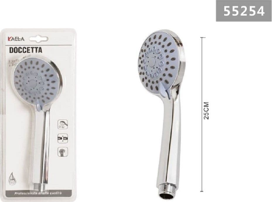 Soffione Doccia Multigetto Bagno Doccetta Universale Getto Regolabile 25cm 55254 Fai da te/Attrezzature per cucine e bagni/Attrezzature per bagni/Docce e componenti doccia/Filtri supporti e soffioni doccia/Telefoni doccia Trade Shop italia - Napoli, Commerciovirtuoso.it