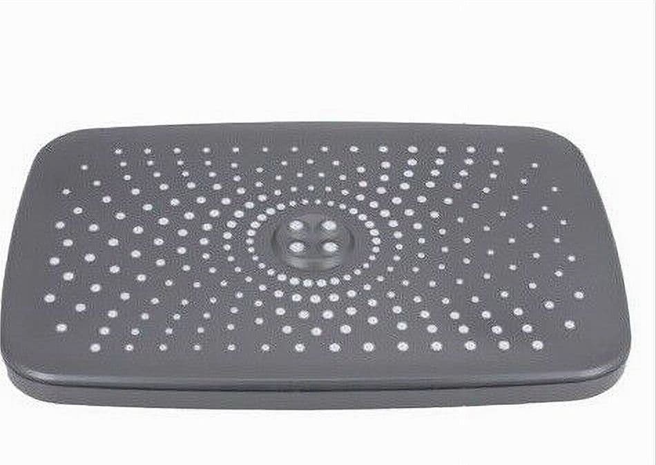 SOFFIONE DOCCIA RETTANGOLARE UGELLI FORI BAGNO MISCELATORE GRIGIO 28.5X19CM 87129 in Docce fisse Trade Shop italia - Napoli, commercioVirtuoso.it