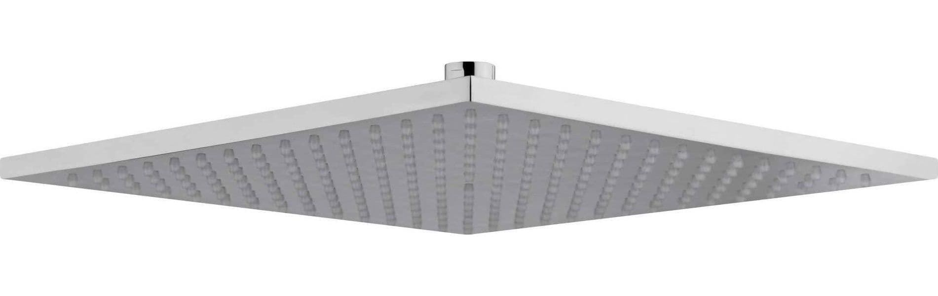 Soffione Doccia Serie Plain Quadrato in Abs Cromato Design Moderno 1 Getto Fisso anticalcare Soffione Doccia Basso Consumo 250X250 Mm Spessore 12mm Connessione 1/2" F in Docce fisse Arca Concept - Brescia, commercioVirtuoso.it