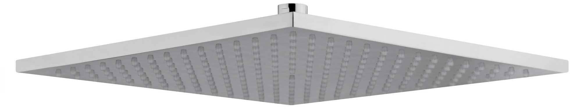 Soffione Doccia Serie Plain Quadrato in Abs Cromato Design Moderno 1 Getto Fisso anticalcare Soffione Doccia Basso Consumo 250X250 Mm Spessore 12mm Connessione 1/2" F in Docce fisse Arca Concept - Brescia, commercioVirtuoso.it