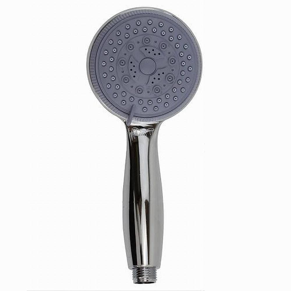Soffione-Doccia-Tondo-10-X-22-Cm-Doccetta-Multigetto-Di-3-Tipi-Regolabile-69099
