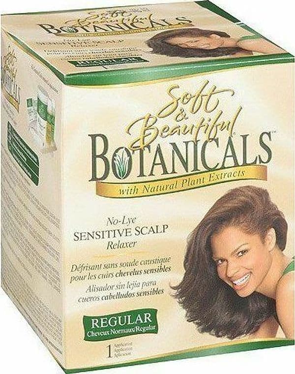 Soft & Beautiful Botanicals Relaxer, No-Lye Sensitive Scalp, Regular, 1 application in Maschere per capelli Agbon - Martinsicuro, commercioVirtuoso.it