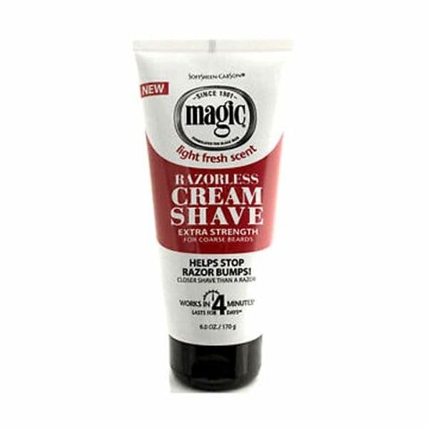 SOFTSHEEN-CARSON MAGIC RAZORLESS CREAM SHAVE EXTRA STRENGHT 170 G PER BARBA . in Creme Agbon - Martinsicuro, commercioVirtuoso.it
