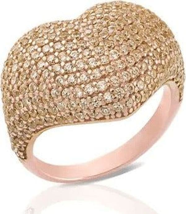 Sogni-Gioielli---Anello-chevalier-cuore-pavé-champagne