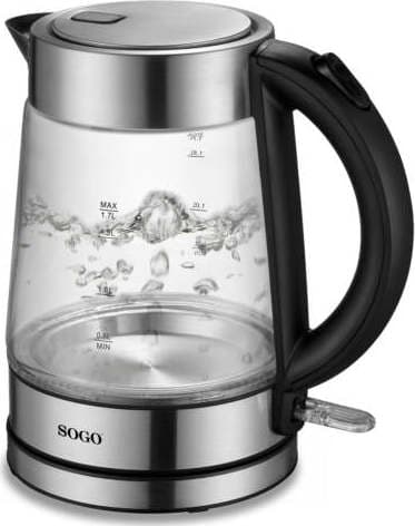 Sogo Bollitore Di Vetro 2200 W / 1.7 L / Autospegnimento / Casa e cucina/Elettrodomestici per la cucina/Bollitori e erogatori d'acqua calda/Bollitori SellUp - Bassano del Grappa, Commerciovirtuoso.it