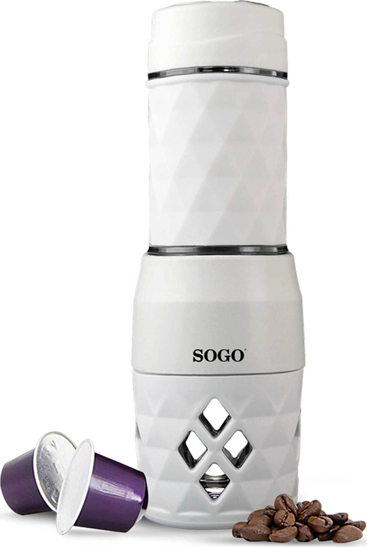 SOGO Caffettiera manuale 3in1 (capsule, macinato e tè) porta-espresso bianco moka Casa e cucina/Tè e caffè/Moke e caffettiere SellUp - Bassano del Grappa, Commerciovirtuoso.it
