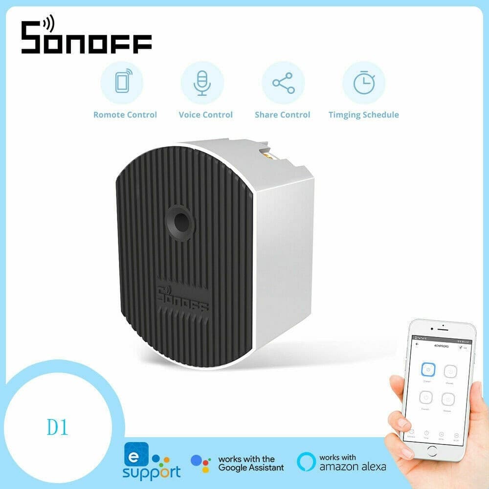 SONOFF D1 DRIMMER WiFi LUCI DIMMERABILI INCANDESCENZA DOMOTICA ALEXA GOOGLE Fai da te/Materiale elettrico/Prese elettriche ed accessori/Spine intelligenti e telecomandate Zencoccostore - Formia, Commerciovirtuoso.it