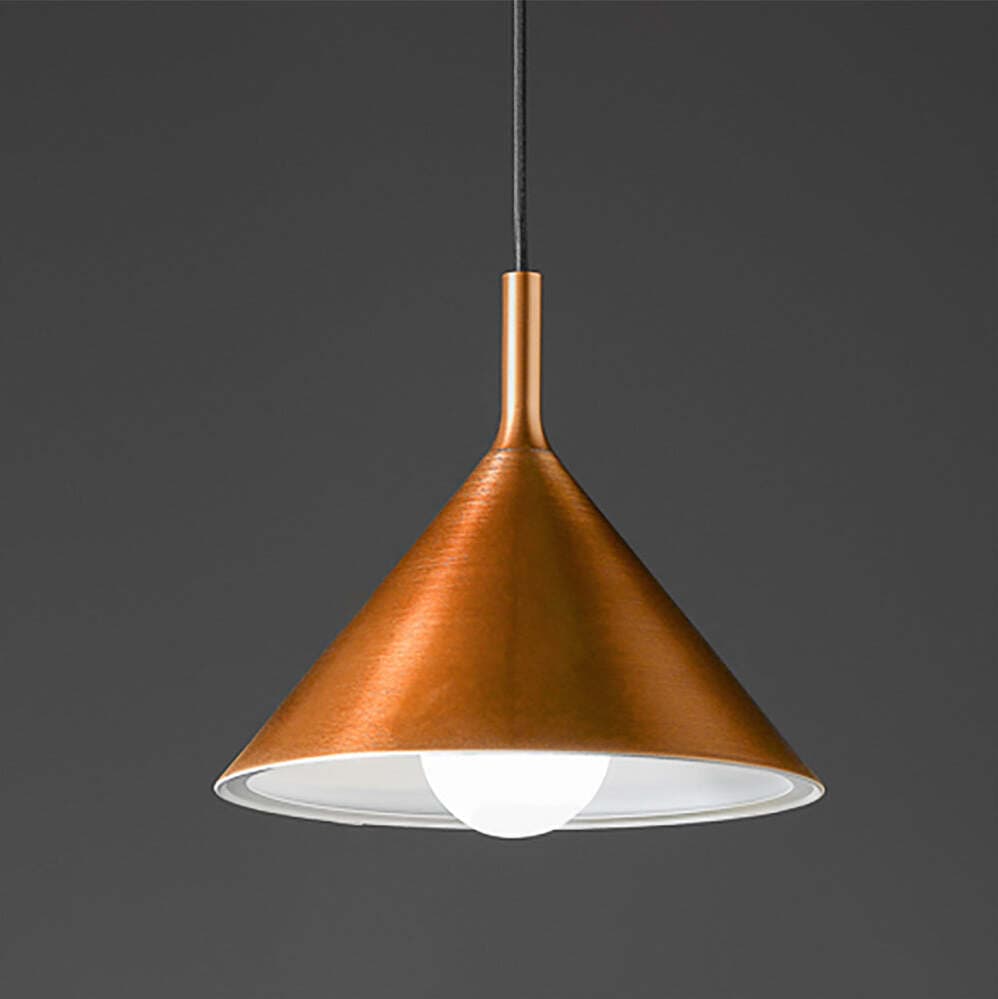 Sospensione-Cono-Grande-D.40-Cm-Barbie-1-Luce-E27-Alluminio-Rame-Spazzolato