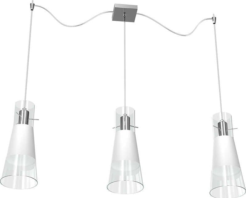 Sospensione-Contemp-Decentratori-Cone-Metallo-Cromo-Vetro-Satinato-3-Luci-E27