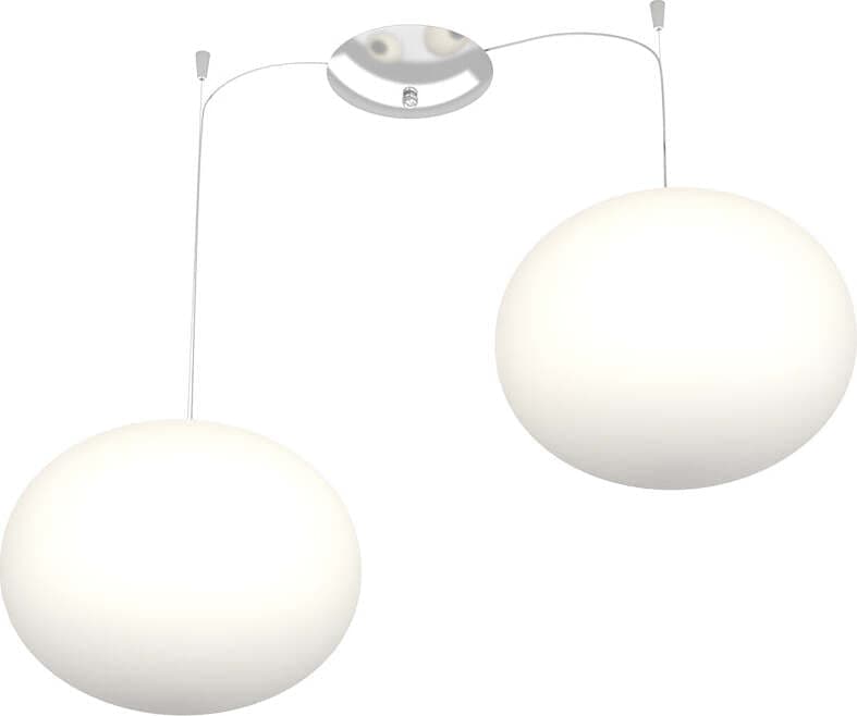 Sospensione-Contemp-Decentratori-Soft-Metallo-Cromo-Vetro-Opaco-2-Luci-E27-28Cm