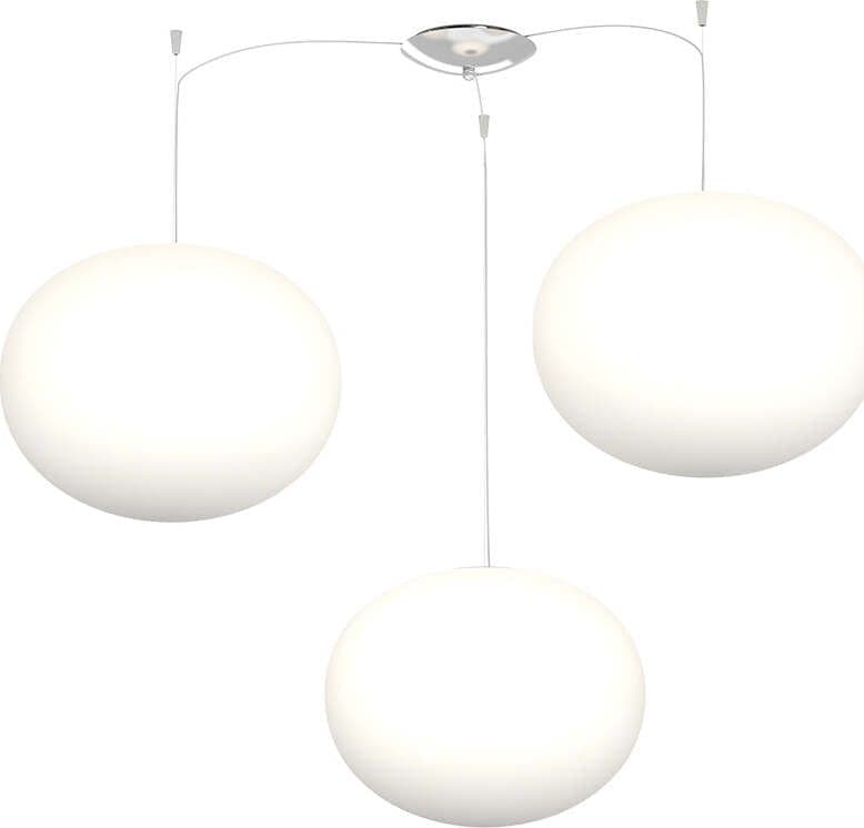 Sospensione-Contemp-Decentratori-Soft-Metallo-Cromo-Vetro-Opaco-3-Luci-E27-35Cm