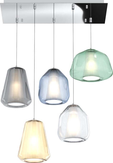 Sospensione-Contemp-Rett-Double-Skin-Metallo-Cromo-Vetro-Mix-Multicolor-5-Luci