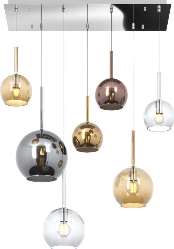 Sospensione-Contemp.-Rett.-Future-Metallo-Cromo-Vetro-Multicolor-7-Luci-E27