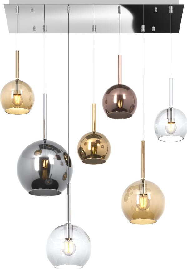 Sospensione-Contemp.-Rett.-Future-Metallo-Cromo-Vetro-Multicolor-7-Luci-E27