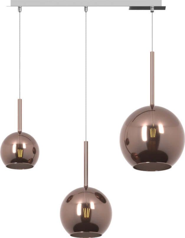 Sospensione-Contemp.-Rett.-Future-Metallo-Cromo-Vetro-Rame-3-Luci-E27