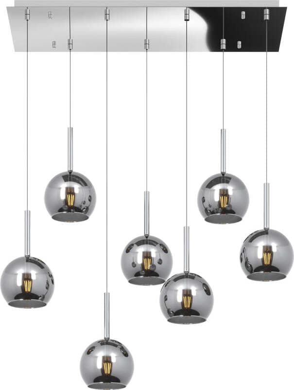 Sospensione-Contemp.-Rosone-Rett.-Future-Metallo-Cromo-Vetro-Cromo-7-Luci-E27