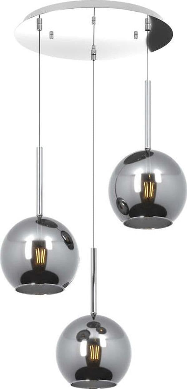 Sospensione-Contemp.-Rosone-Tondo-Future-Met.-Cromo-Vetro-Cromo-3-Luci-E27-D47Cm