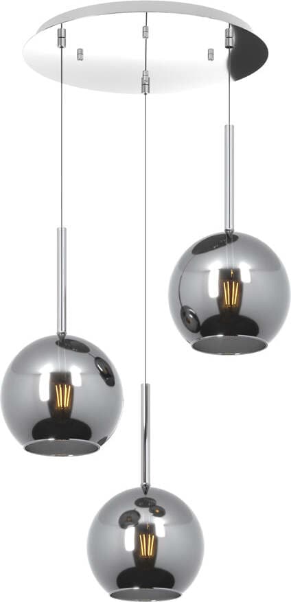 Sospensione-Contemp.-Rosone-Tondo-Future-Met.-Cromo-Vetro-Cromo-3-Luci-E27-D47Cm