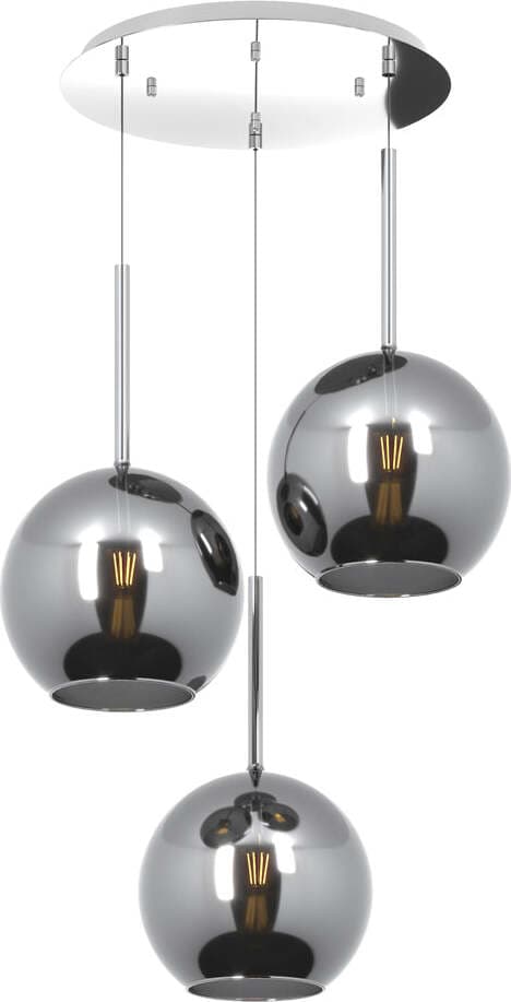 Sospensione-Contemp.-Rosone-Tondo-Future-Met.-Cromo-Vetro-Cromo-3-Luci-E27-D52Cm