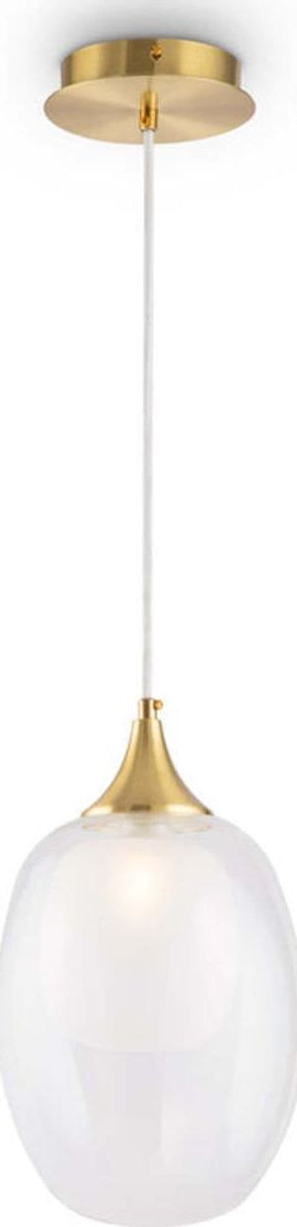 Sospensione-Contemporanea-Aura-Struttura-Metallo-Ottone-1-Luce-Diffusore-Vetro