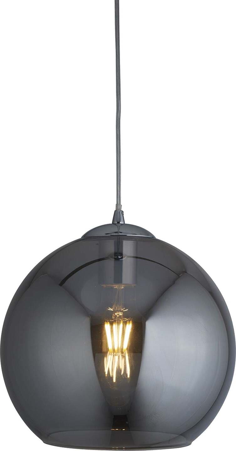 Sospensione-Contemporanea-Balls-Acciaio-Cromo-Vetro-Fumè-1-Luce-E27