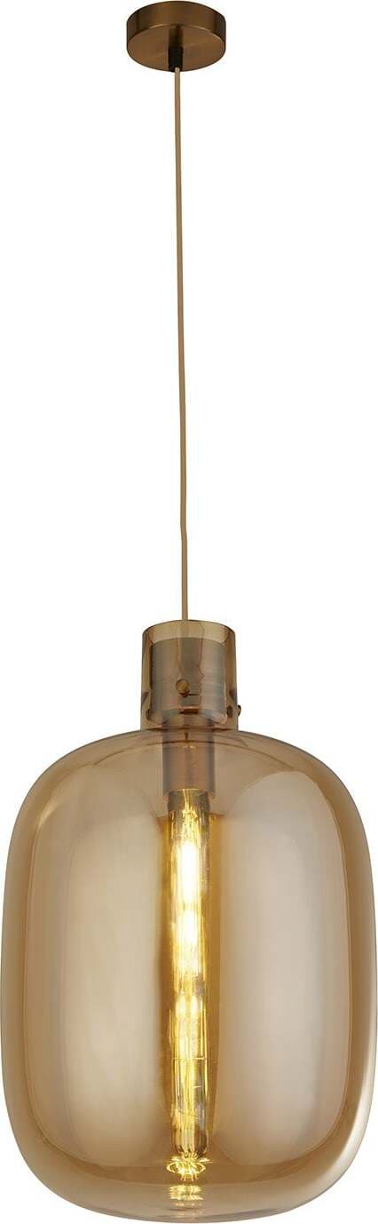 Sospensione-Contemporanea-Barile-Acciaio-Ottone-Vetro-1-Luce-E27