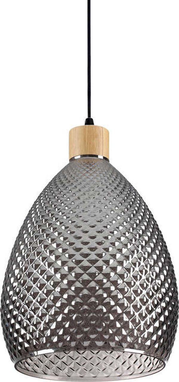 Sospensione-Contemporanea-Bergen-1-Vetro-Fumè-1-Luce-E27