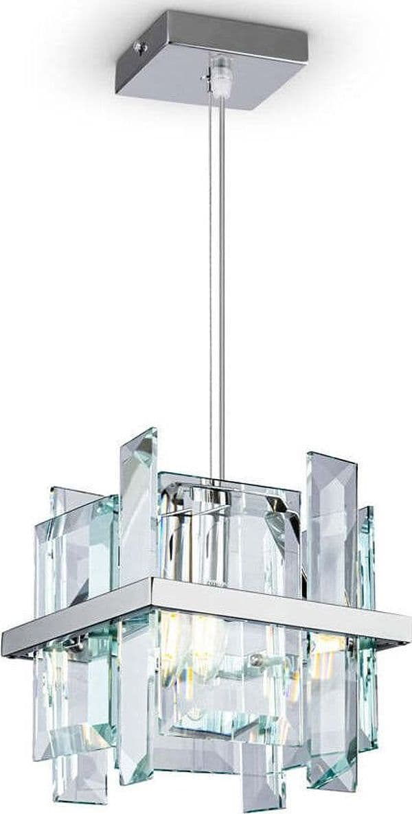 Sospensione-Contemporanea-Cerezo-Metallo-Cromo-1-Luce-Diffusore-Cristallo