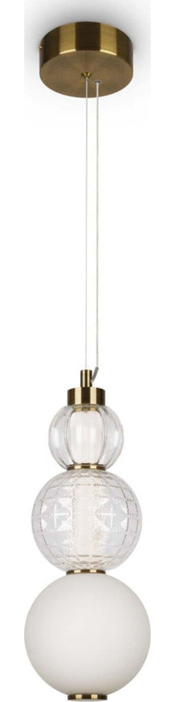Sospensione-Contemporanea-Collar-Metallo-Oro-E-Paralume-Vetro-Oro-16W