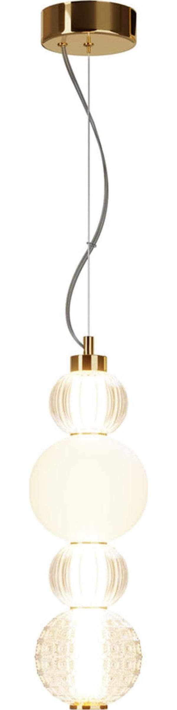 Sospensione-Contemporanea-Collar-Metallo-Oro-E-Paralume-Vetro-Oro-17W