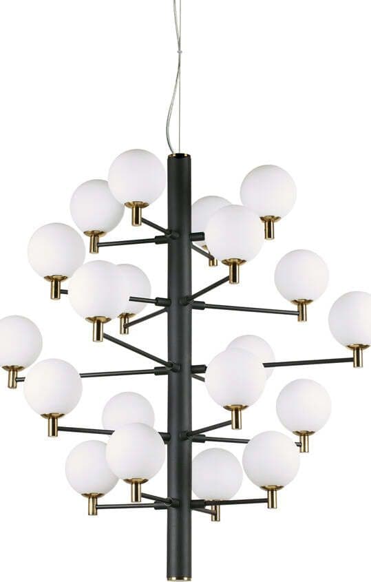 Sospensione-Contemporanea-Copernico-Metallo-Nero-20-Luce-3W-3000K-Luce-Calda