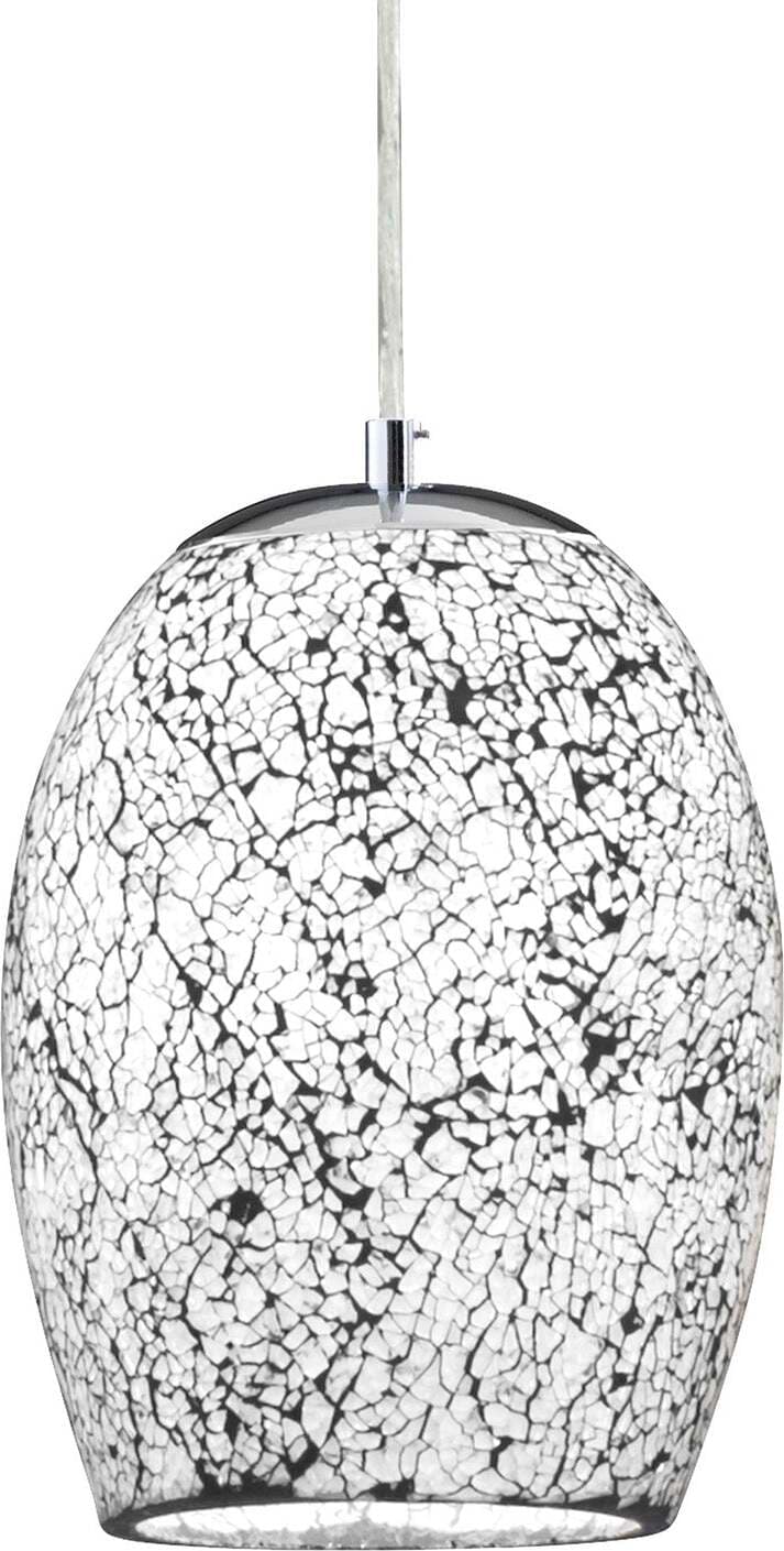 Sospensione-Contemporanea-Crepitio-Acciaio-Argento-Vetro-1-Luce-E27