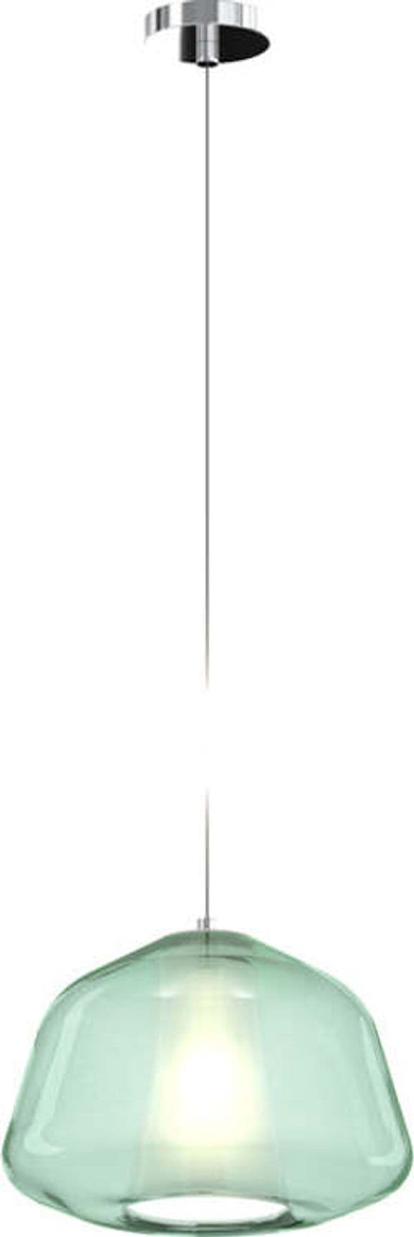 Sospensione-Contemporanea-Double-Skin-Alpha-Metallo-Cromo-Vetro-Verde-1-Luce-E27