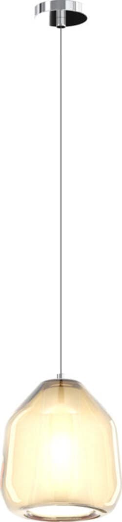 Sospensione-Contemporanea-Double-Skin-Beta-Metallo-Cromo-Vetro-Ambra-1-Luce-E27