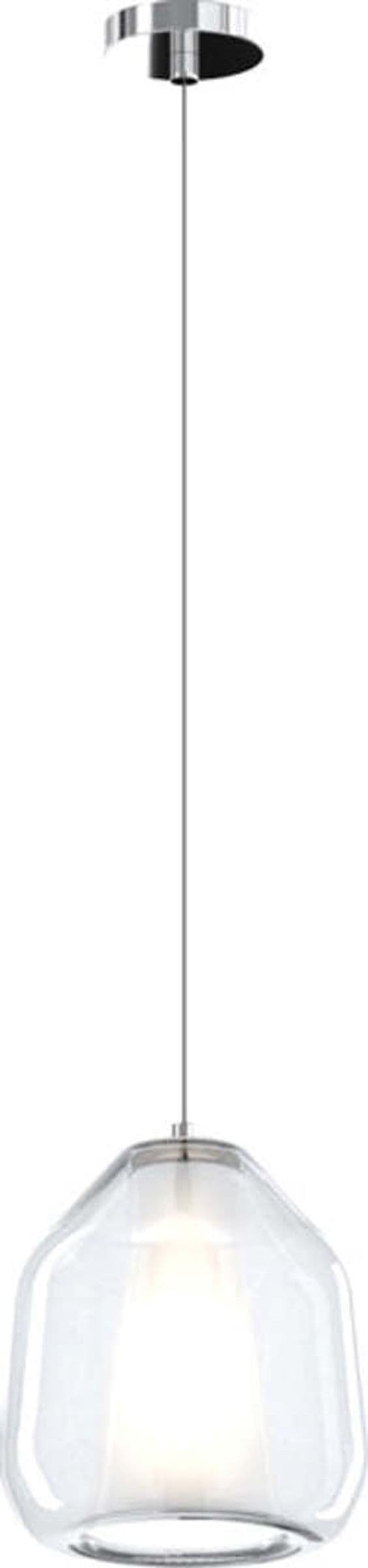 Sospensione-Contemporanea-Double-Skin-Beta-Metallo-Cromo-Vetro-Trasp.-1-Luce-E27
