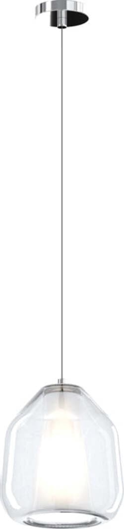 Sospensione-Contemporanea-Double-Skin-Beta-Metallo-Cromo-Vetro-Trasp.-1-Luce-E27