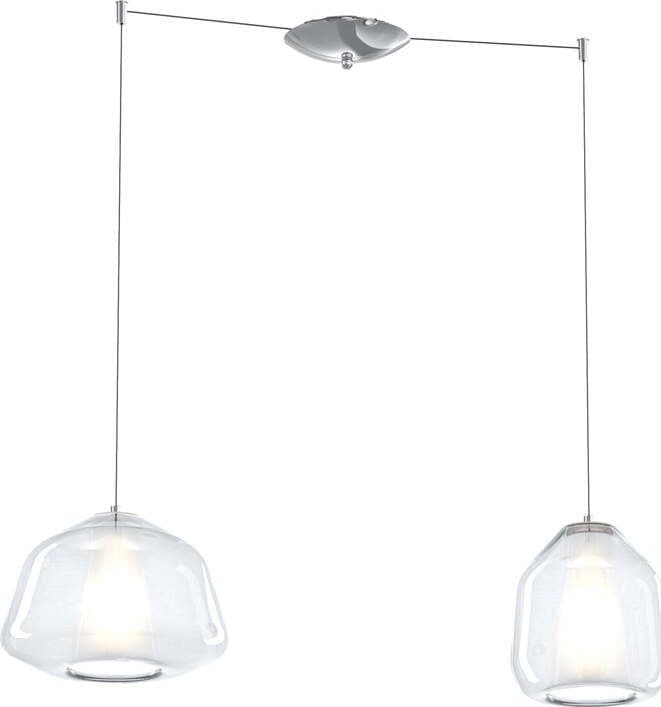 Sospensione-Contemporanea-Double-Skin-Metallo-Cromo-Vetro-A-B-Trasp-2-Luci-E27