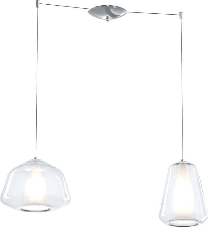 Sospensione-Contemporanea-Double-Skin-Metallo-Cromo-Vetro-A-G-Trasp-2-Luci-E27