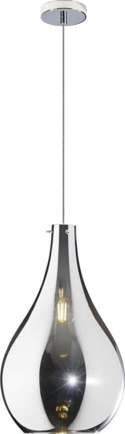 Sospensione-Contemporanea-Drop-Metallo-Cromo-Vetro-Cromo-1-Luce-E14-D.22Cm