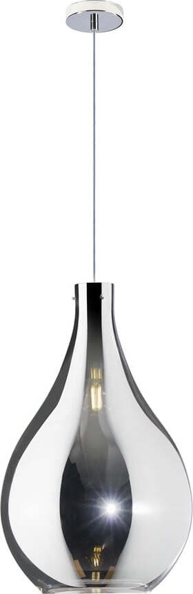 Sospensione-Contemporanea-Drop-Metallo-E-Vetro-Cromo-1-Luce-E14-D.26Cm