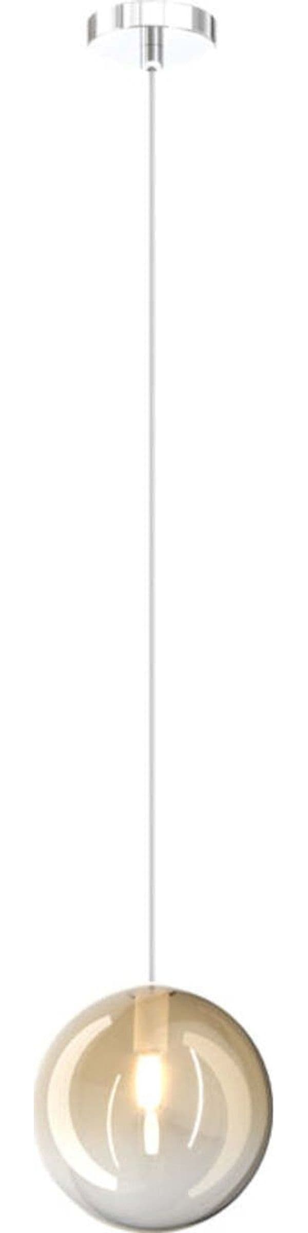 Sospensione-Contemporanea-Eclipse-Metallo-Cromo-Vetro-Ambra-1-Luce-G9