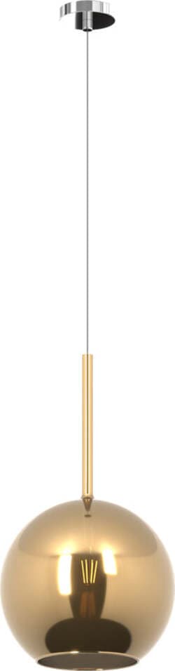 Sospensione-Contemporanea-Future-Metallo-Cromo-Vetro-Oro-1-Luce-E27-D.25Cm
